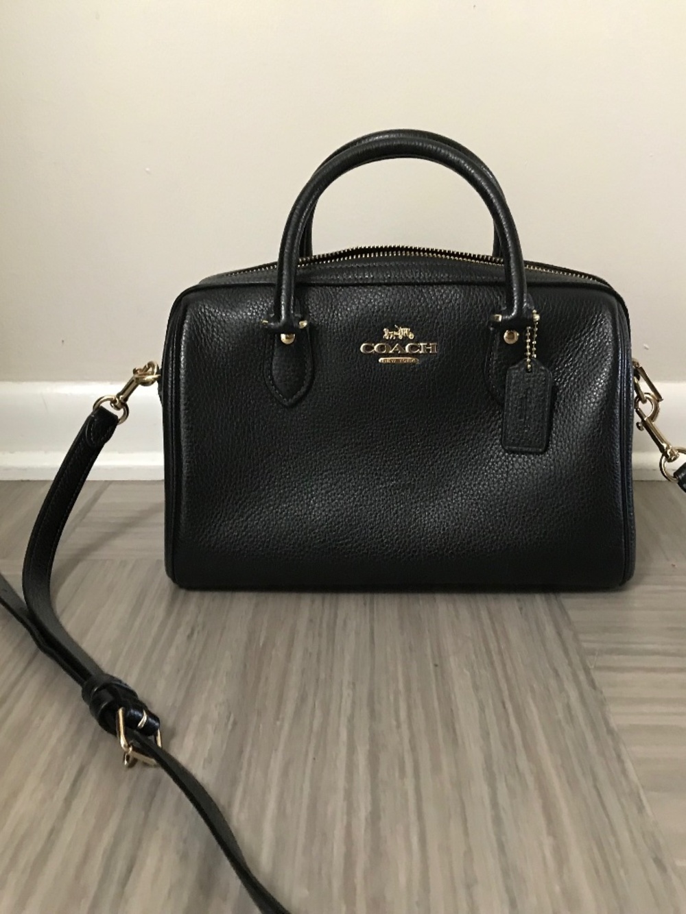 Black Coach Rowan Satchel Bag